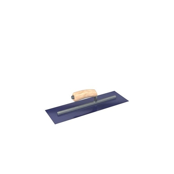 Bon 66-181 Finish Trowel, Square, Blue Steel, 16 X 5, Wood